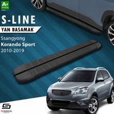 S-Dizayn Ssangyong Korando Sport S-Line Siyah Yan Basamak 203 Cm 2010-2019 A+ Kalite