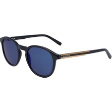 Lacoste L 916S 424 50 Unisex Oval Lacivert Kemik Güneş Gözlüğü