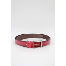 Granit 04 Erkek Timsah Derisi Kemer - Kırmızı