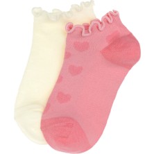 U.S. Polo Assn. Kız Çocuk 2'li Patik Çorap 50311329-VR041