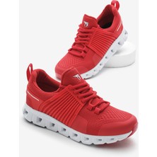 Tonny Black  Lacivert Tasarım Termo Taban Şeritli Nefes Alabilen Kumaş Bağcıklı Spor Ayakkabı