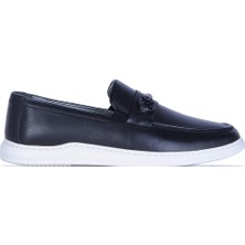 Pierre Cardin 191074 Premıum Siyah Erkek Deri Loafer Ayakkabı