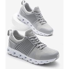 Tonny Black  Lacivert Tasarım Termo Taban Şeritli Nefes Alabilen Kumaş Bağcıklı Spor Ayakkabı