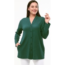 Laden Baharlık Yazlık Bürümcük Kumaş Anne Kadın Klasik Mat Siyah Hırka