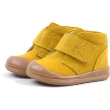Rakerplus Yoohoo Hakiki Deri Sarı Cırtlı Unisex Bebek Bot
