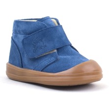 Rakerplus Yoohoo Hakiki Deri Lacivert Cırtlı Unisex Bebek Bot