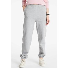 Nike Solo Swoosh Fleece Pant Pamuklu Şardonlu Bol Kesim Yüksek Bel Kadın Eşofman Altı Gri