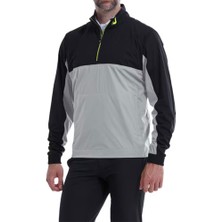 Footjoy Hydroknit Yarım Fermuarlı Yağmurluk Siyah Gri 87981