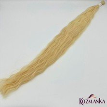 Kozmanka Bukleli Sarı Ham Saç (100 gr ) - 70 cm