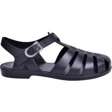 Igor S10258 Bıarrıtz Mate Siyah Kadın Tokalı Sandalet