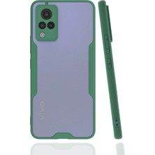 Newface  Vivo V21 Kılıf Platin Silikon - Yeşil Gnzrz
