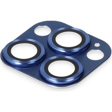 Newface Apple iPhone 13 Pro Max Pers Alüminyum Kamera Lens - Lacivert Gnzrz