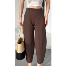 Beli Lastikli Şalvar Model Krep Rahat Kesim Pamuklu Lilkralı Kumaş