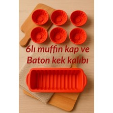 Baton Kek Kalıbı ve 6lı Muffin Shep Kalıp