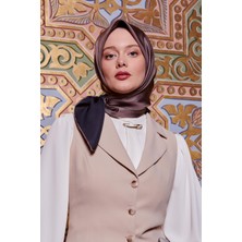 Menekşe Çift Taraflı Twill Ipek Eşarp