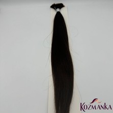 Kozmanka Üstün Kaliteli Özel Kahverengi Ham Saç (125  gr .) - Cuticle Hair