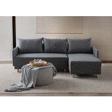 Edsy Home Mondy Köşe Koltuk Takımı Gri