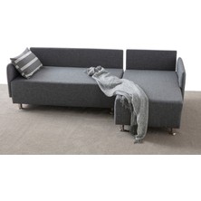 Edsy Home Mondy Köşe Koltuk Takımı Gri