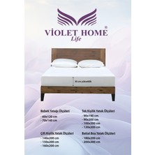 Violet Life Kapitone Fitted Full Kenar Su Sıvı Geçirmez Yatak Koruyucu & Alez Çarşaf
