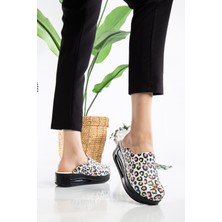 Air Görünümlü Sabo Terlik 472 Leopar Siyah