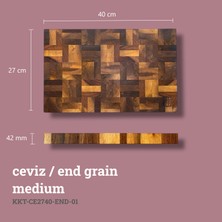 Kesme Tahtası (End-Grain) Ceviz Medium