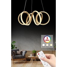 Istanbul Avize Delux Eskitme Ledli 3 Renk Kumandalı Modern LED Avize