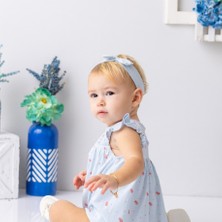 Zeyland Altı Çıtçıtlı %100 Pamuk Kız Bebek Elbisesi