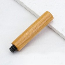 Ahşap Mum Mühür Sapı Cilalı Kayın Ağacı G17 Özel Tasarım M8 Dişli