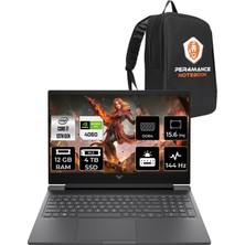 Hp Victus 15 Intel Core I7 13620H 12GB 4tb SSD RTX4060/8GB 15.6" Fhd 144Hz Fdos Taşınabilir Bilgisayar & Per4 Çanta B10FNEAPN310
