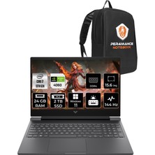 Hp Victus 15 Intel Core I7 13620H 24GB 2tb SSD RTX4060/8GB 15.6" Fhd 144Hz Windows 11 Home Taşınabilir Bilgisayar & Per4 Çanta B10FNEAPN374