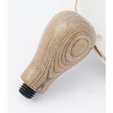 Ahşap Mum Mühür Sapı Cilalı Ceviz Ağacı G21 Özel Tasarım M8 Dişli