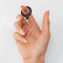 Alkatronik 13.56MHZ Rfıd Halka Tip Tag Siyah Nfc Uıd Kimlik No Değiştirilebilir Etiket Anahtarlık Manyetik Kart