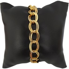 Çelik Gold Zincir Model Kararmaz Bileklik