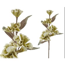 Düğüm Düğün Çiçeği Yeşil Beyaz 100CM Yapay Decorative Gerçekçi Çiçek Bükülebilir Obje 1 Adet