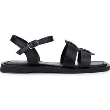 Tamer Tanca Kadın Koyu Taba Düz Sandalet 1109 9 Bn Sndlt Y25 K.taba