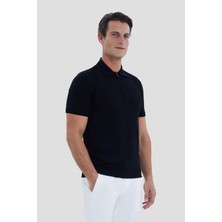 Sabri Özel Lacivert Polo Yaka  T-Shirt