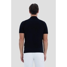 Sabri Özel Lacivert Polo Yaka  T-Shirt