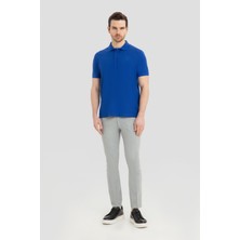 Sabri Özel Indigo Polo Yaka  T-Shirt