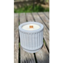 Vanilya Kokulu Beton Soya Mum-Gri-9x9
