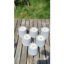 Vanilya Kokulu Beton Soya Mum-Gri-9x9