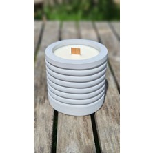 Vanilya Kokulu Beton Soya Mum-Gri-9x9