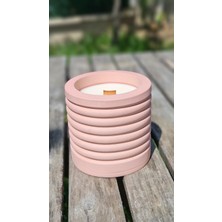 Vanilya Kokulu Beton Soya Mum-Tozlu Şeftali-9x9