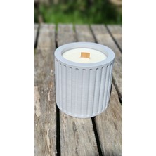 Vanilya Kokulu Beton Soya Mum-Gri-9x9