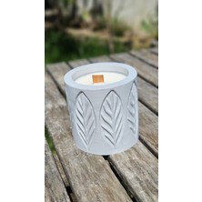 Vanilya Kokulu Beton Soya Mum-Gri-9x9