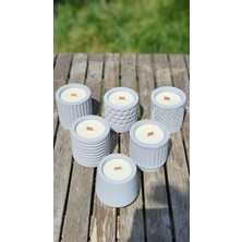 Vanilya Kokulu Beton Soya Mum-Gri-9x9