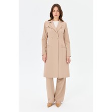 Çift Aller Detaylı Poliviskon Takım  Vizon