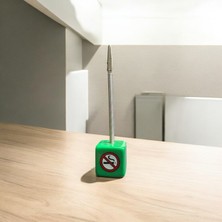 Kenz Design Masaüstü Not Tutucu | Klipsli Dökme Plastik Notluk | No Smoking Tasarım | Ofis & Ev Için