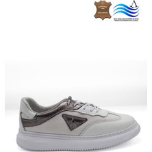 7AdımdaAşk Kadın Deri ve Tekstil Sneaker Ayakkabı 082Y24K11604