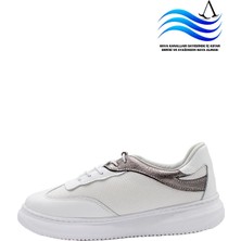 7AdımdaAşk Kadın Deri ve Tekstil Sneaker Ayakkabı 082Y24K11604
