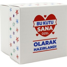 10 x 10 x 10 Özel Tasarım Kapaklı Hediye Kutusu 1 Adet Model:2